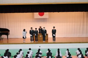 ２学期終業式・壮行会